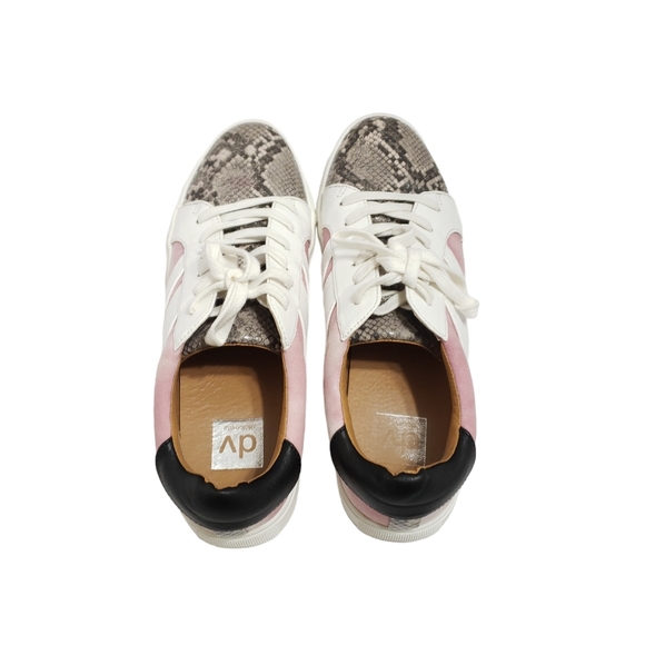 Dolce Vita Andy Pink Snakeskin Print Sneakers Size 10 - Picture 5 of 11